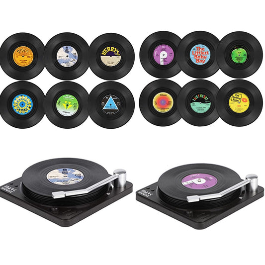Vinyl Disk Coasters